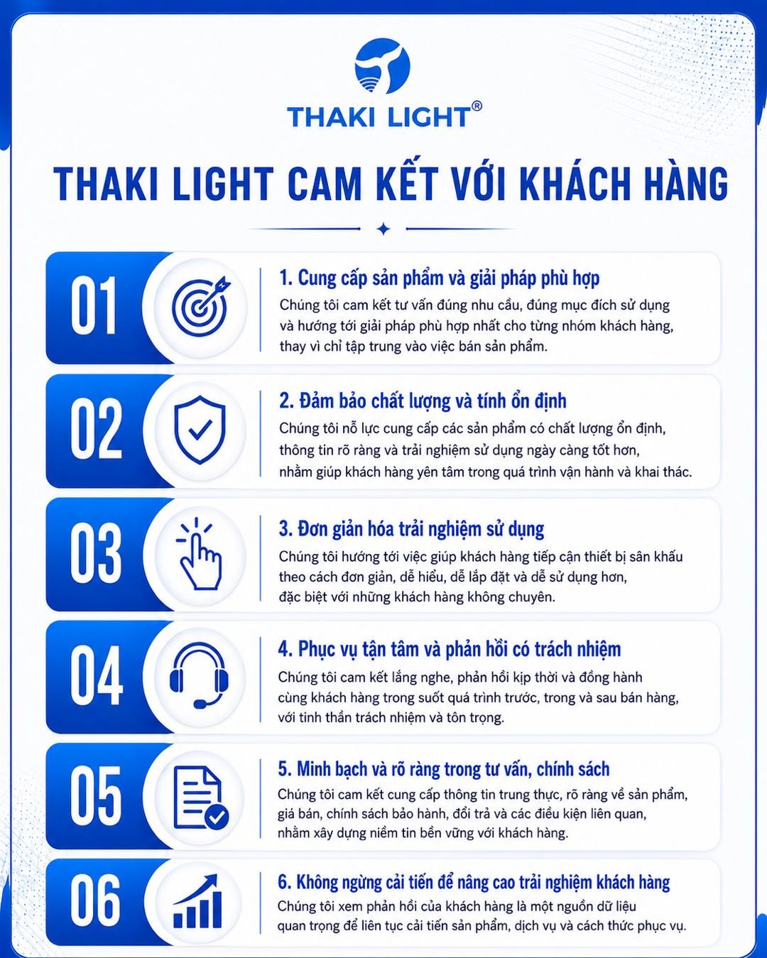 Cam kết với khách hàng